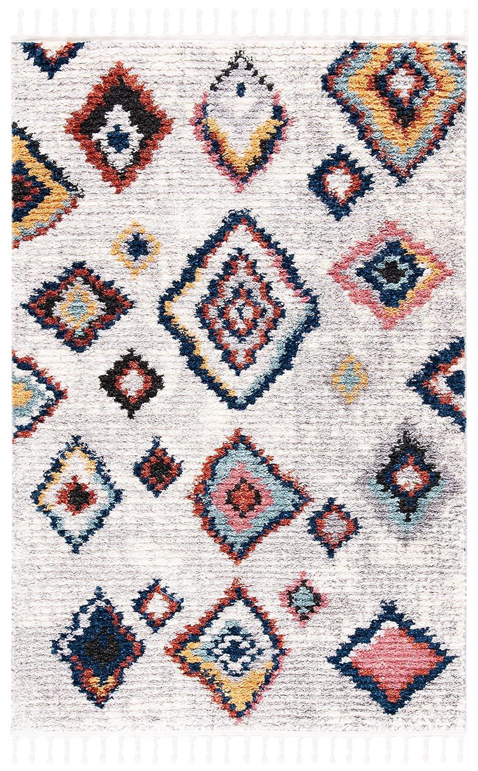 Morocco MRC940 Power Loomed Area Rug - Ivory/Multi - 3'x5' - Safavieh.