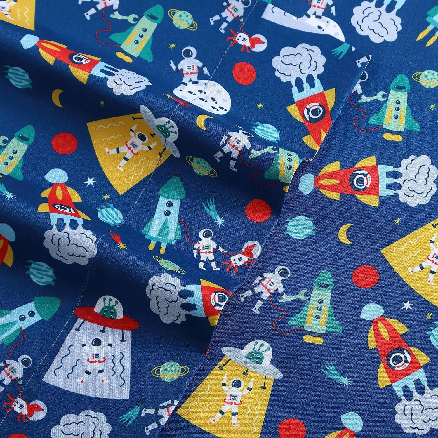 Space Kids Microfiber Sheet Set