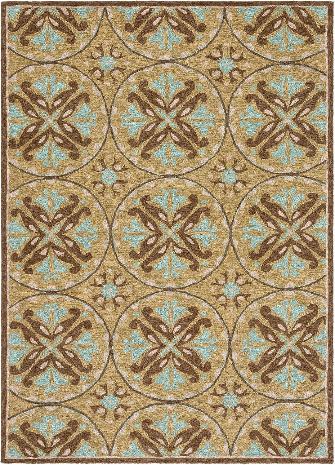 SAFAVIEH Four Seasons FRS218A Green / Brown Rug