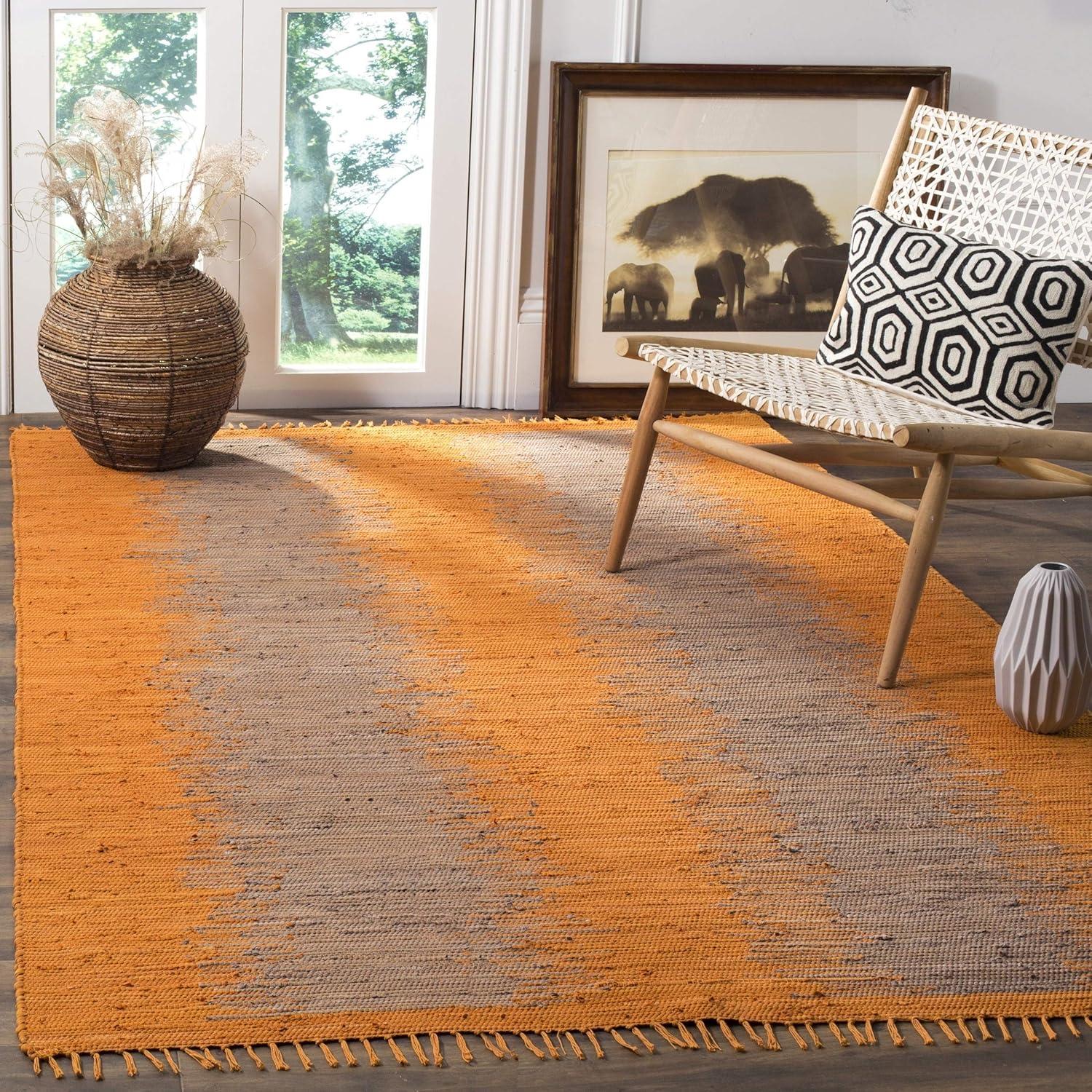 Montauk MTK718 Hand Woven Indoor Accent Rug - Orange - 3'x5' - Safavieh.