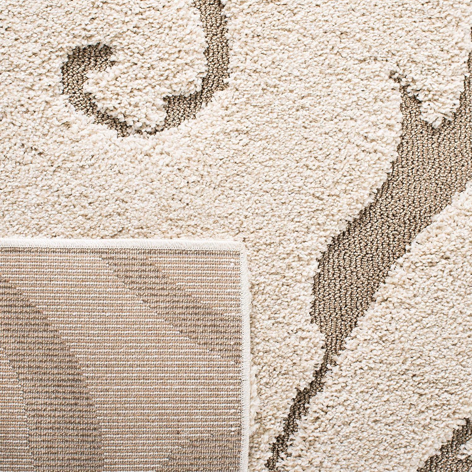 Florida Shag SG455 Power Loomed Indoor Accent Rug - Cream/Beige - 2'3"x4' - Safavieh.