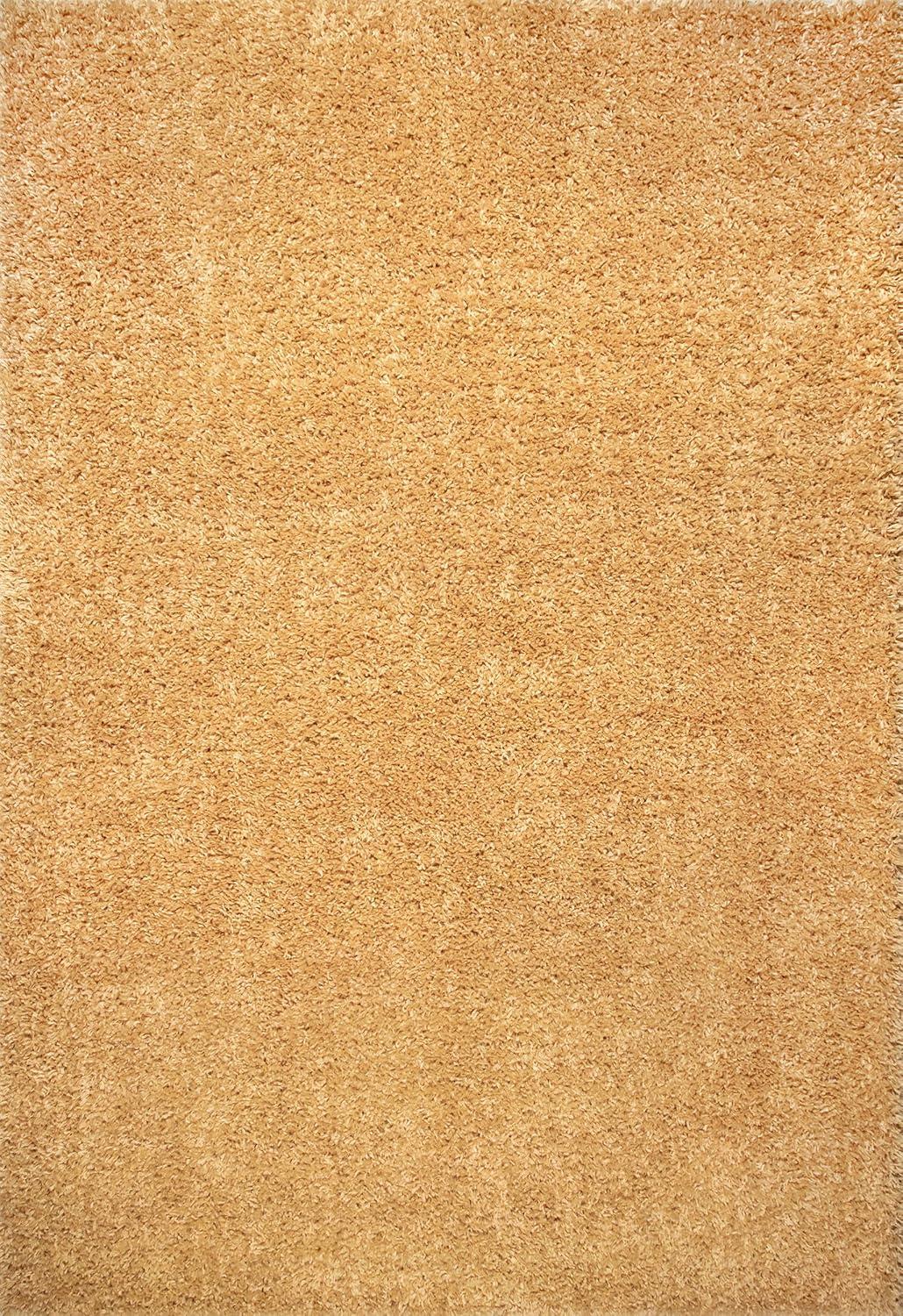 Nuloom Kara Solid 5x8 Shag Indoor Area Rug for Living Room Bedroom Dining Room Nursery, Yellow