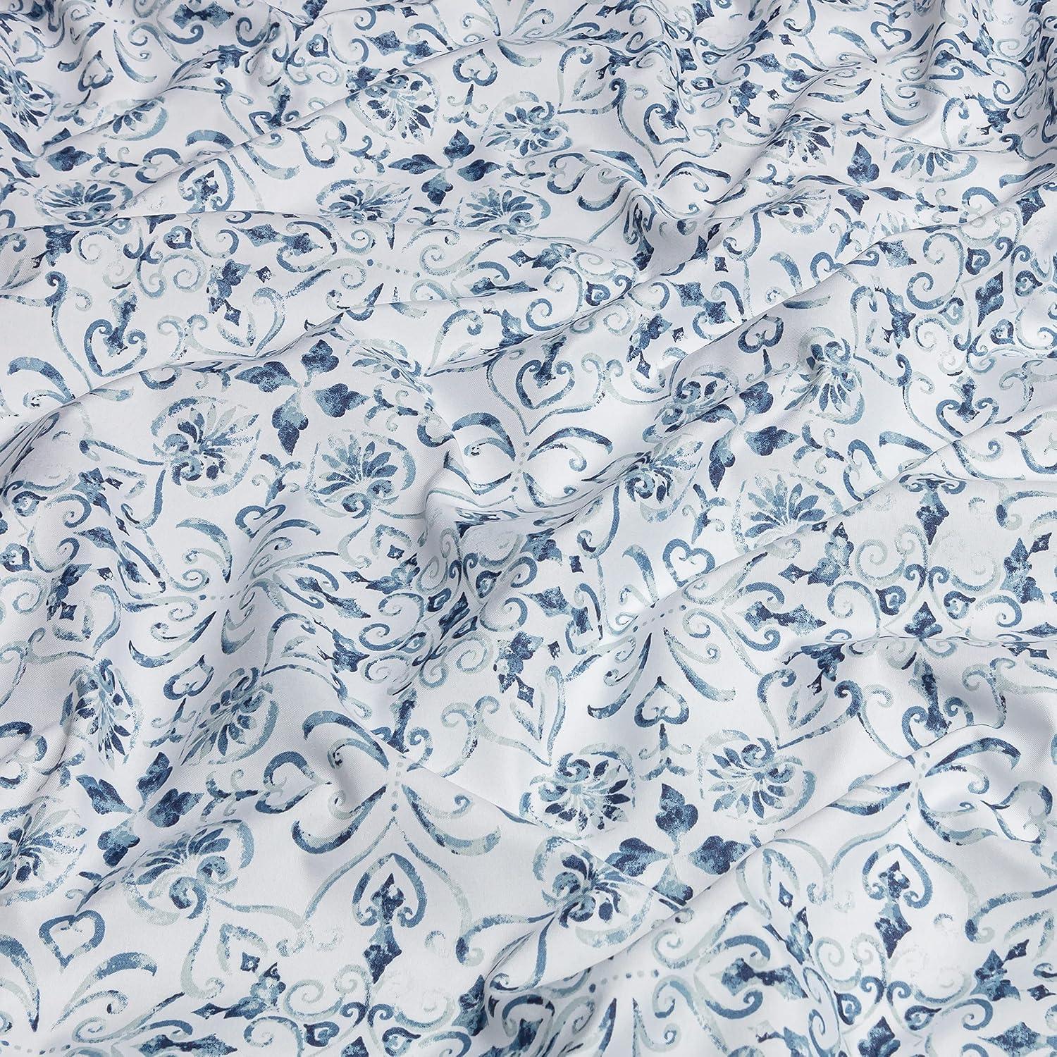 Percale Damask Sheet Set