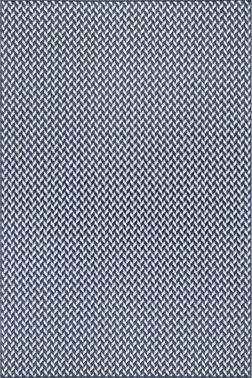 Nuloom Camryn Herringbone Indoor/Outdoor Area Rug, 6' 7" x 9', Navy