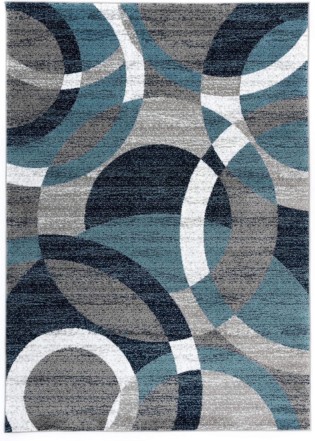 World Rug Gallery Geometric Circles Area Rug