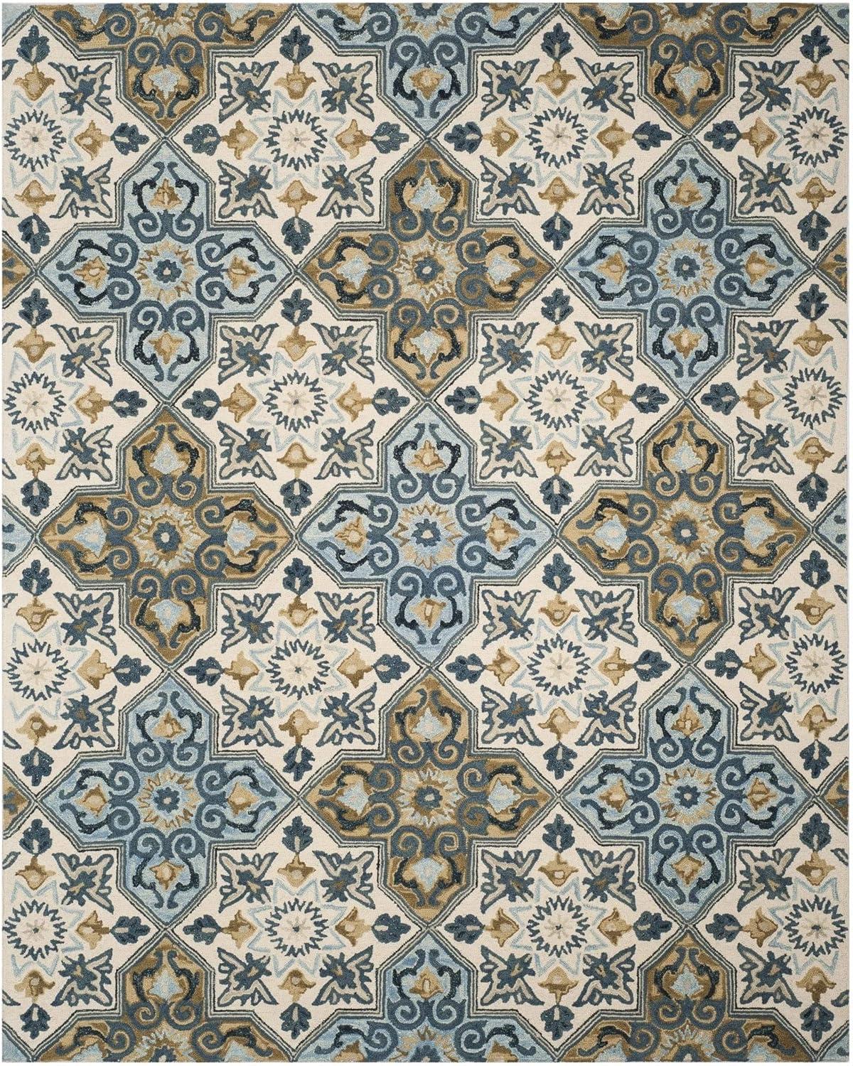 Suzani SZN380 Hand Hooked Indoor Area Rug  - Safavieh