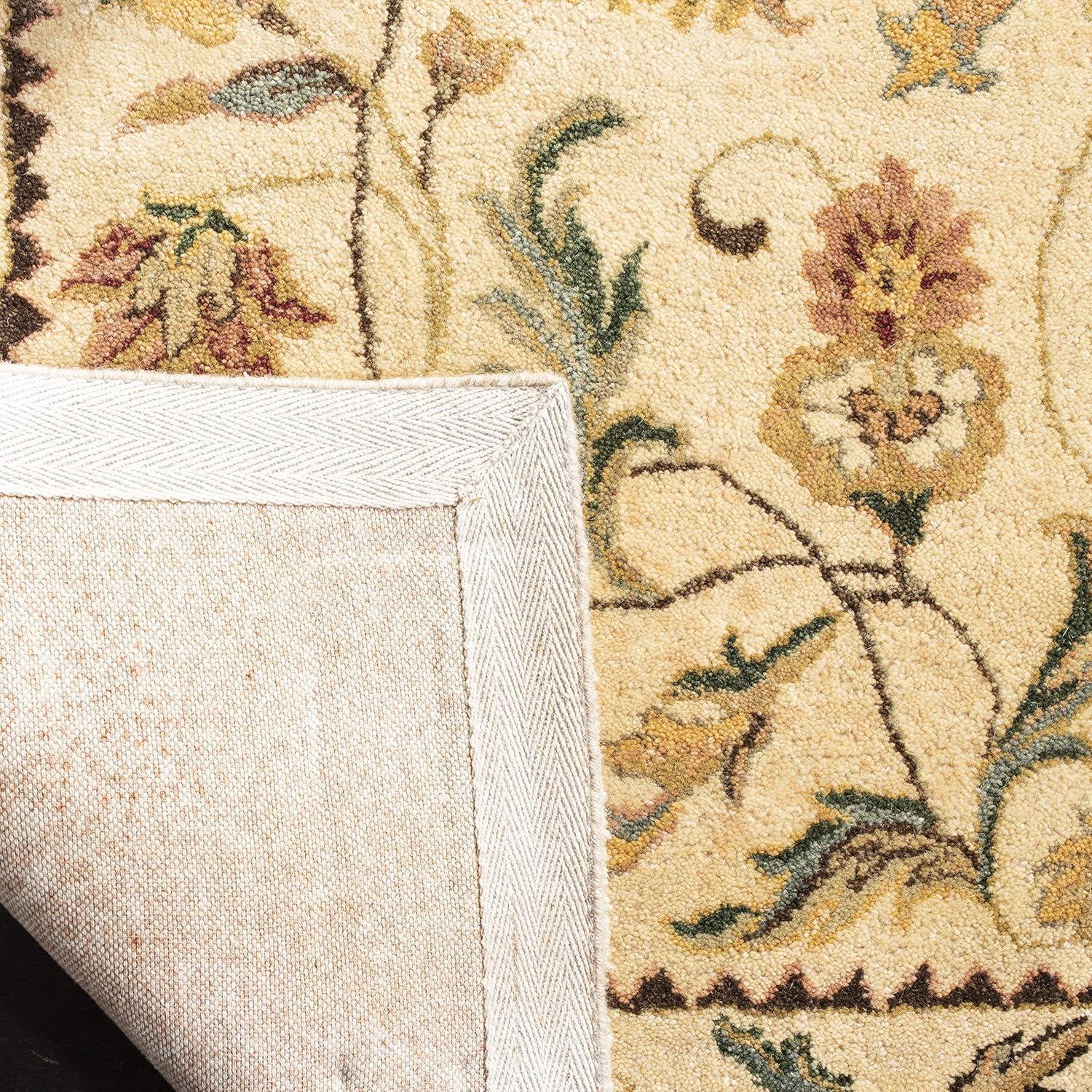Ivory Elegance Hand-Tufted Wool Cotton Blend 6' x 9' Rug