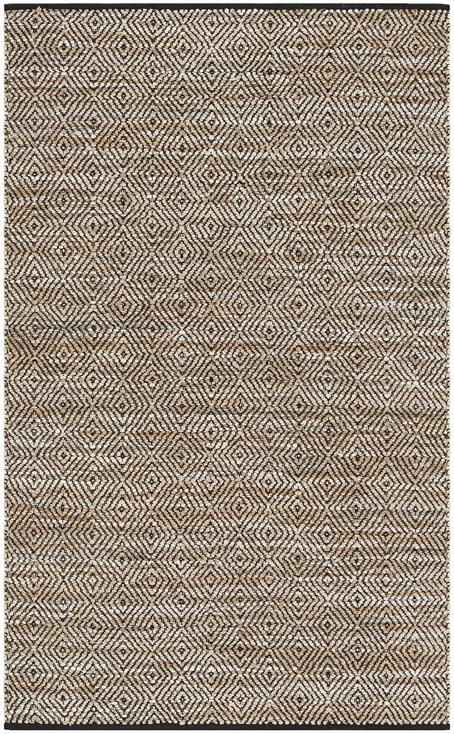 Vintage Leather VTL102 Hand Woven Indoor Area Rug - Beige - 5'x8' - Safavieh.