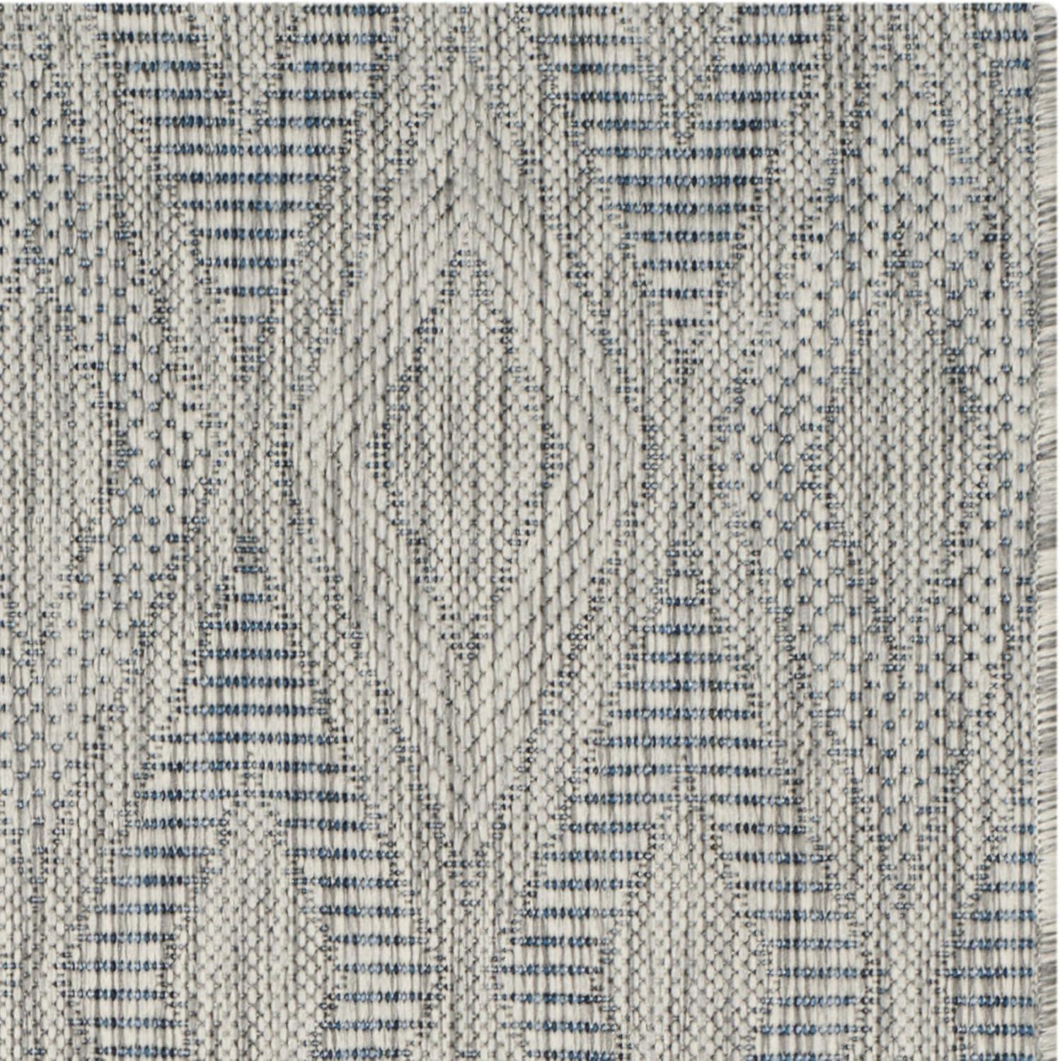 Courtyard CY8522 Power Loomed Indoor and Outdoor Area Rug - Grey/Grey - 4'x5'7" - Safavieh