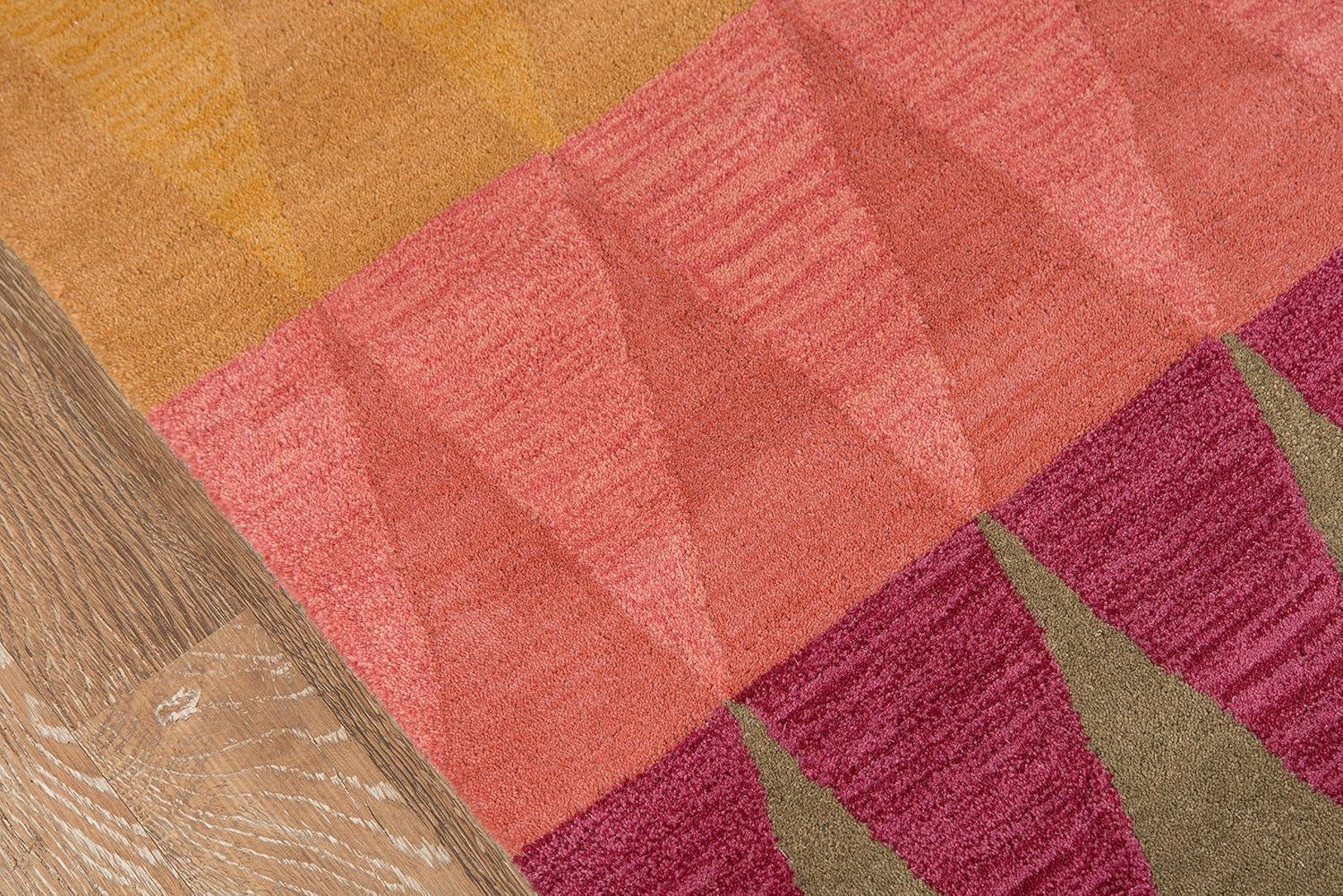 5'x8' Carter Area Rug Blue/Yellow/Multi - Momeni