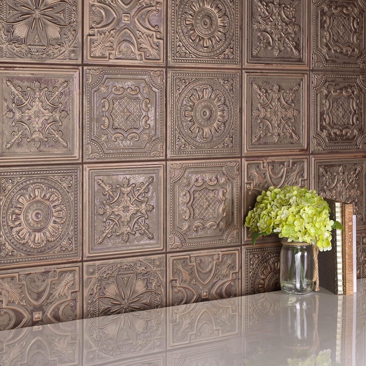 Fitz 8" x 8" Ceramic Patterned Wall Tile