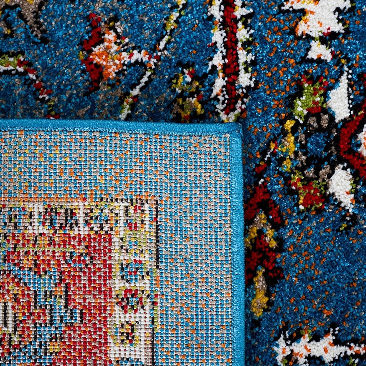 Vintage Hamadan VTH266 Power Loomed Area Rug - Blue/Red - 8'x10' - Safavieh.