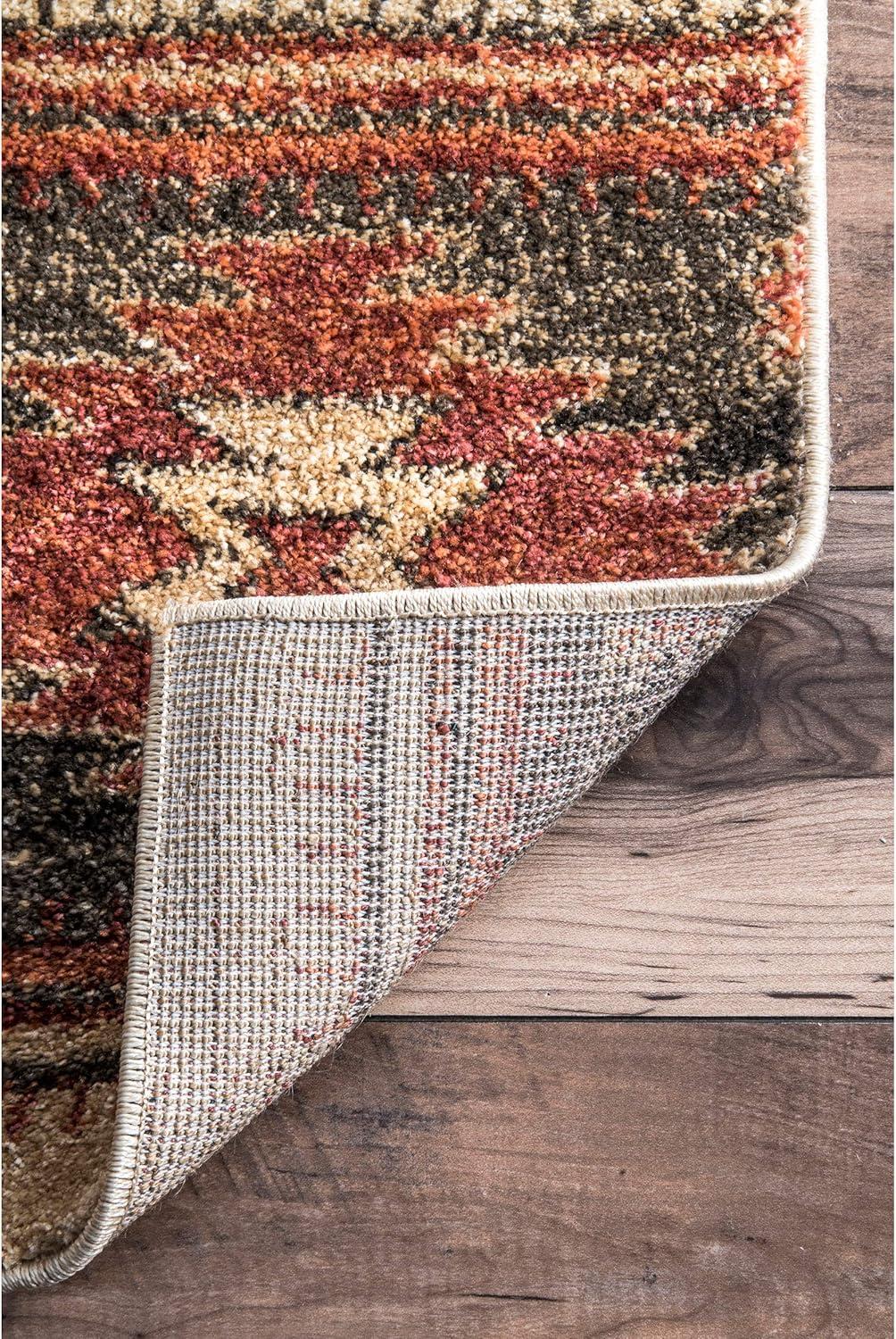 Reversible Margene Tribal Diamond 5' x 7' Beige Area Rug