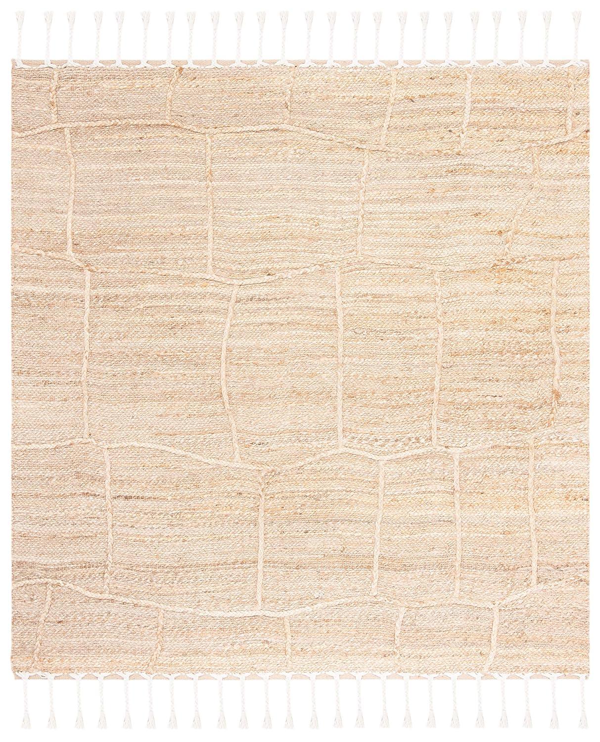 Natural Fiber NF105 Hand Woven Indoor Area Rug - Natural - 6'x6' - Safavieh