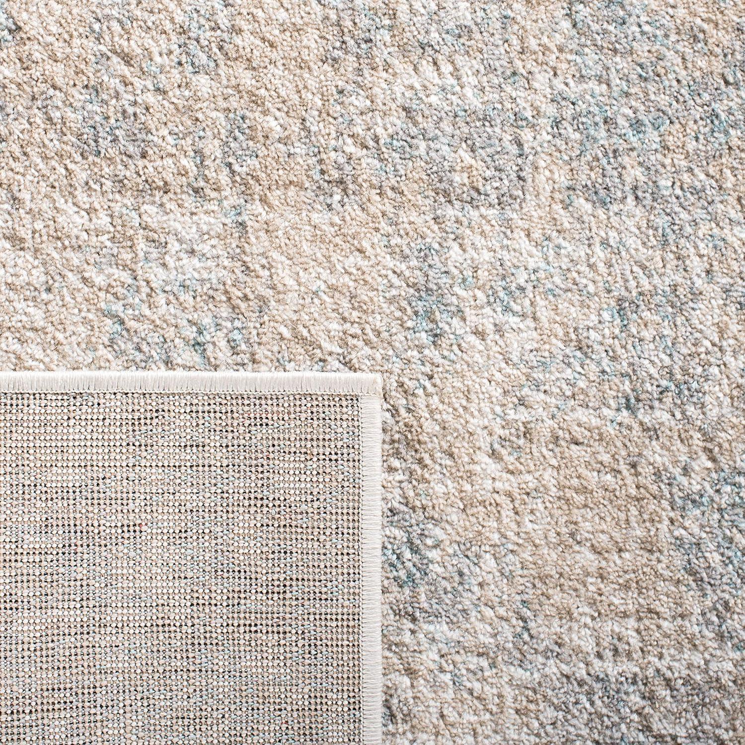 Adirondack ADR207 Machine Made Indoor Runner - Beige/Slate - 2'-6"x6' - Safavieh
