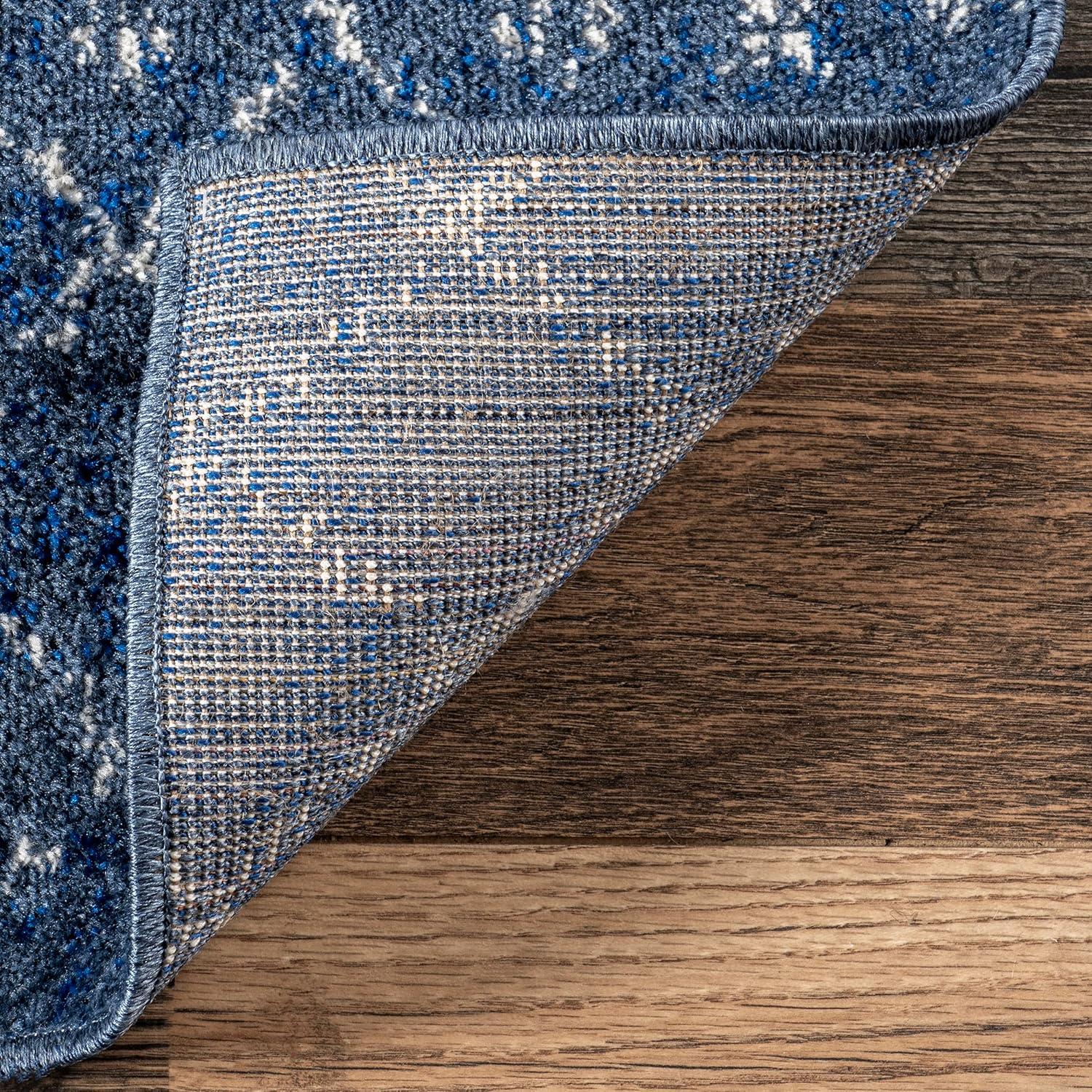 nuLOOM Moroccan Blythe Area Rug, Runner 2' 8" x 8', Dark Blue