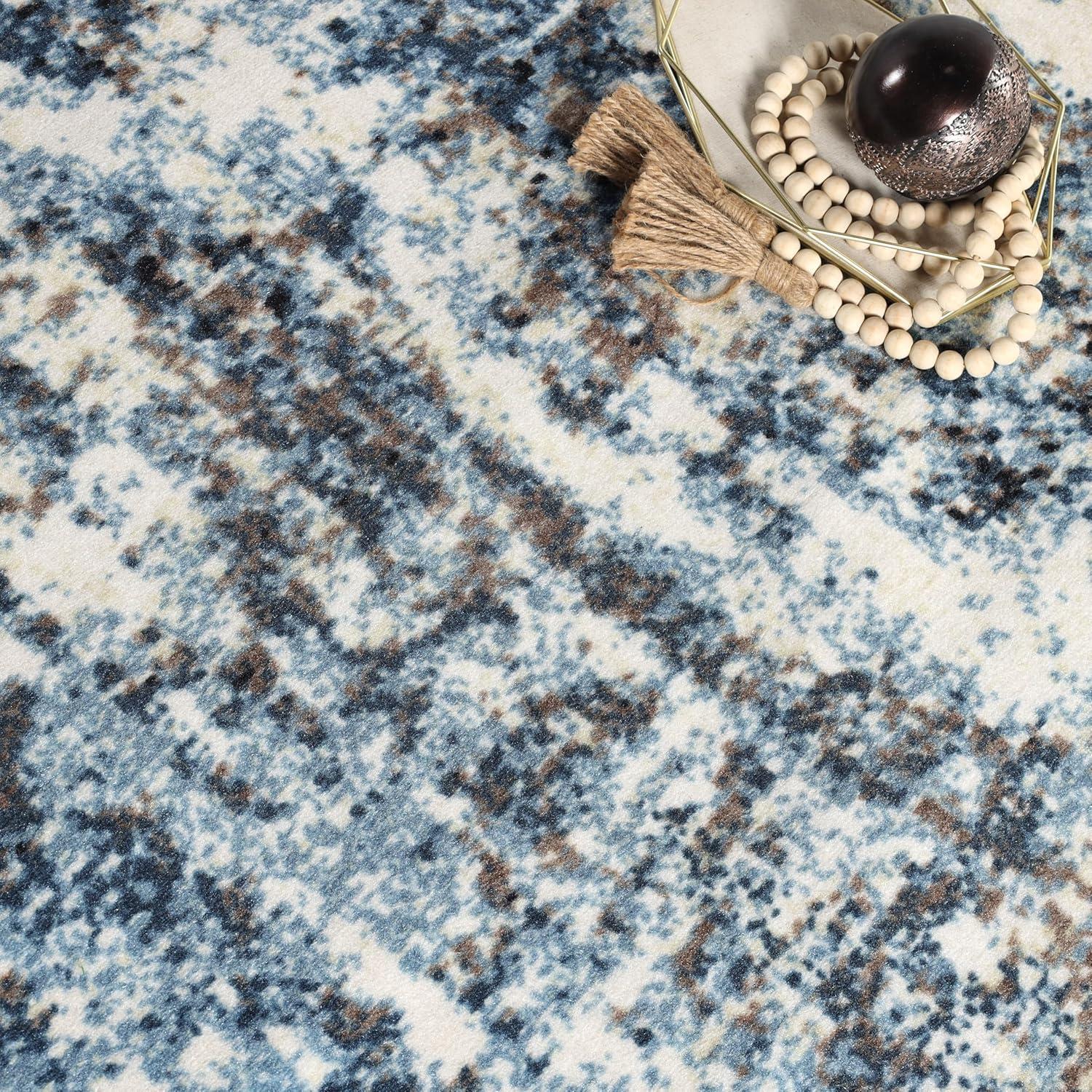 Superior Salford Medallion Indoor Area Rug, 8' x 10', Blue-Beige