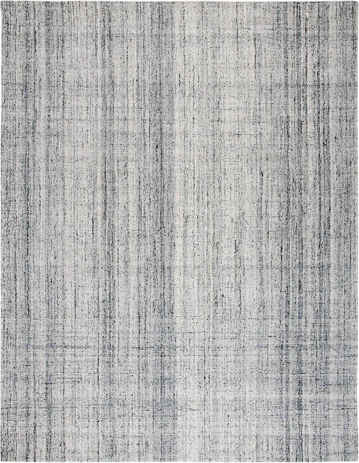 Abstract ABT141 Handmade Indoor Area Rug - Grey/Black - 8'x10' - Safavieh