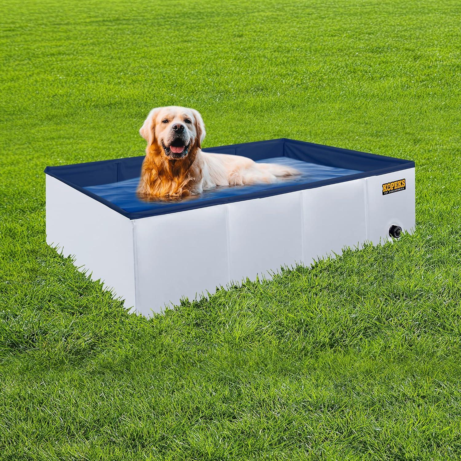 KOPEKS Portable Pool - Square - Grey - Large