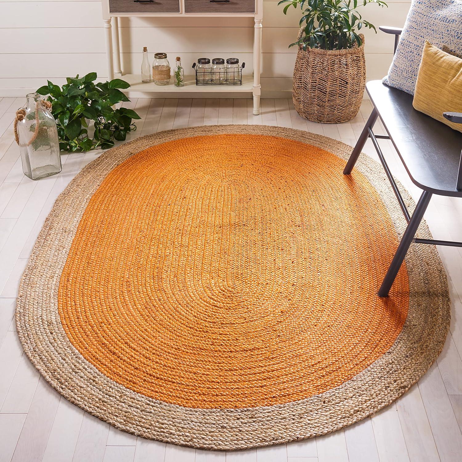 Vicksburg Natural Fiber Hand Woven Jute Chevron Rug