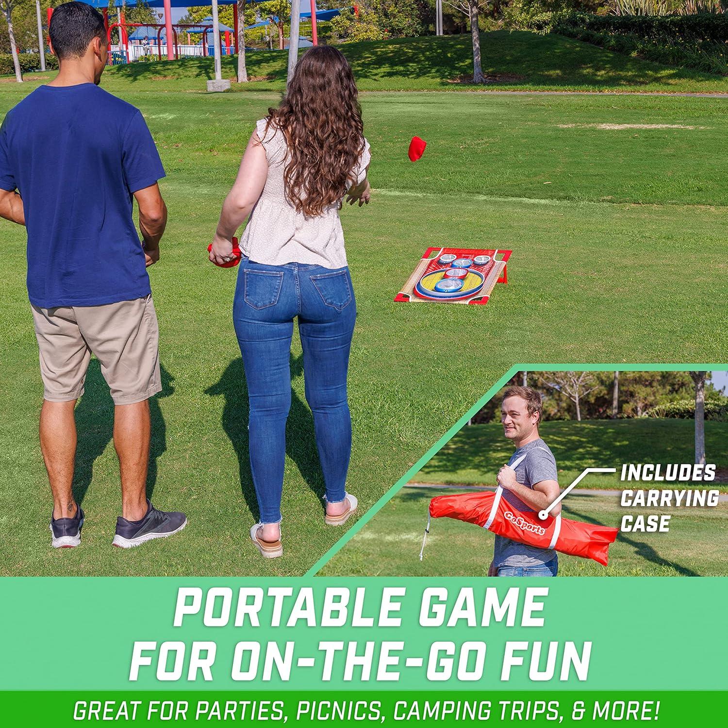 GoSports Gosports Cornhole Bean Bag Toss Game - Includes 1 Target, 8 Bean Bags, And Carrying Case