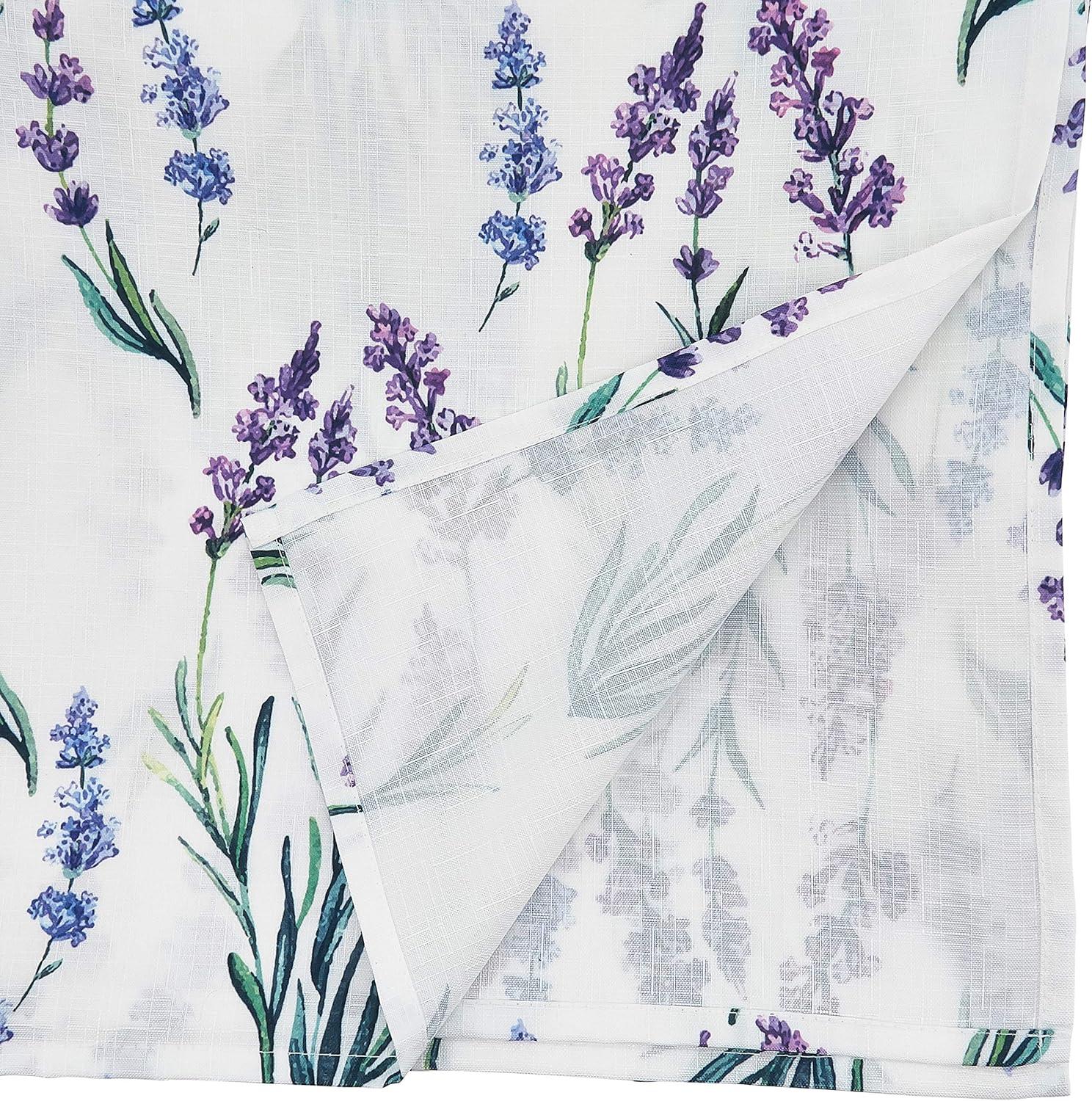 Saro Lifestyle Chic Tablecloth With Lavender Design