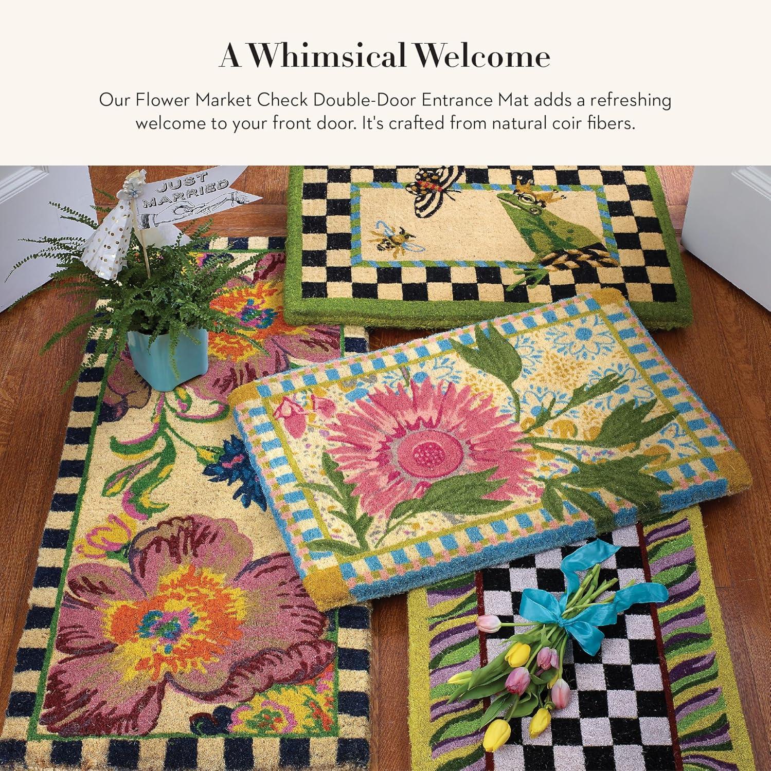 MacKenzie-Childs Flower Market Double Door Entrance Mat