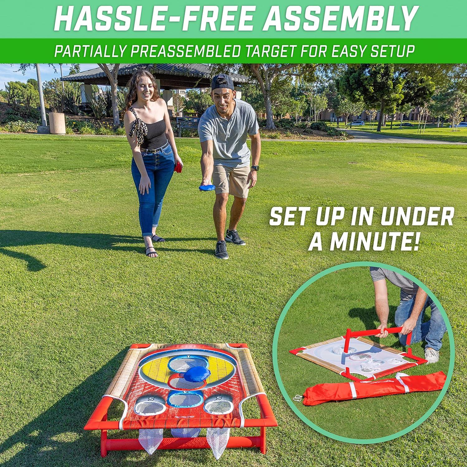 GoSports Gosports Cornhole Bean Bag Toss Game - Includes 1 Target, 8 Bean Bags, And Carrying Case