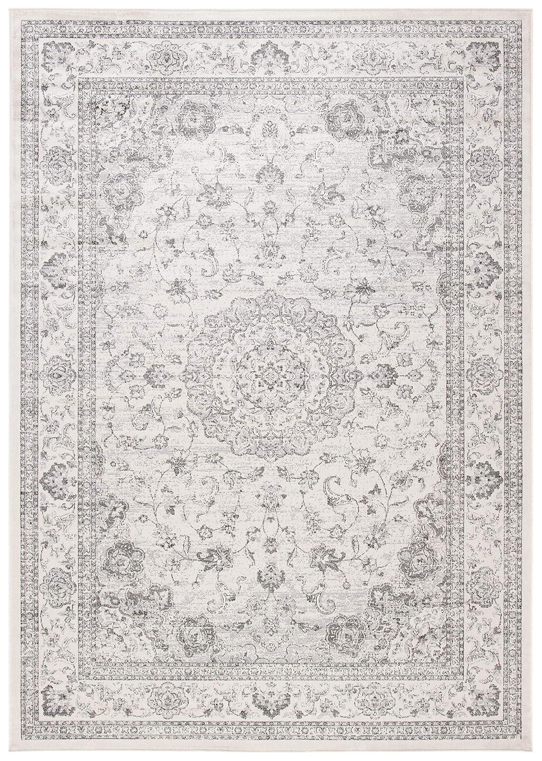 Atlas ATL960 Power Loomed Area Rug - Ivory/Beige - 7'10" X 10' - Safavieh.