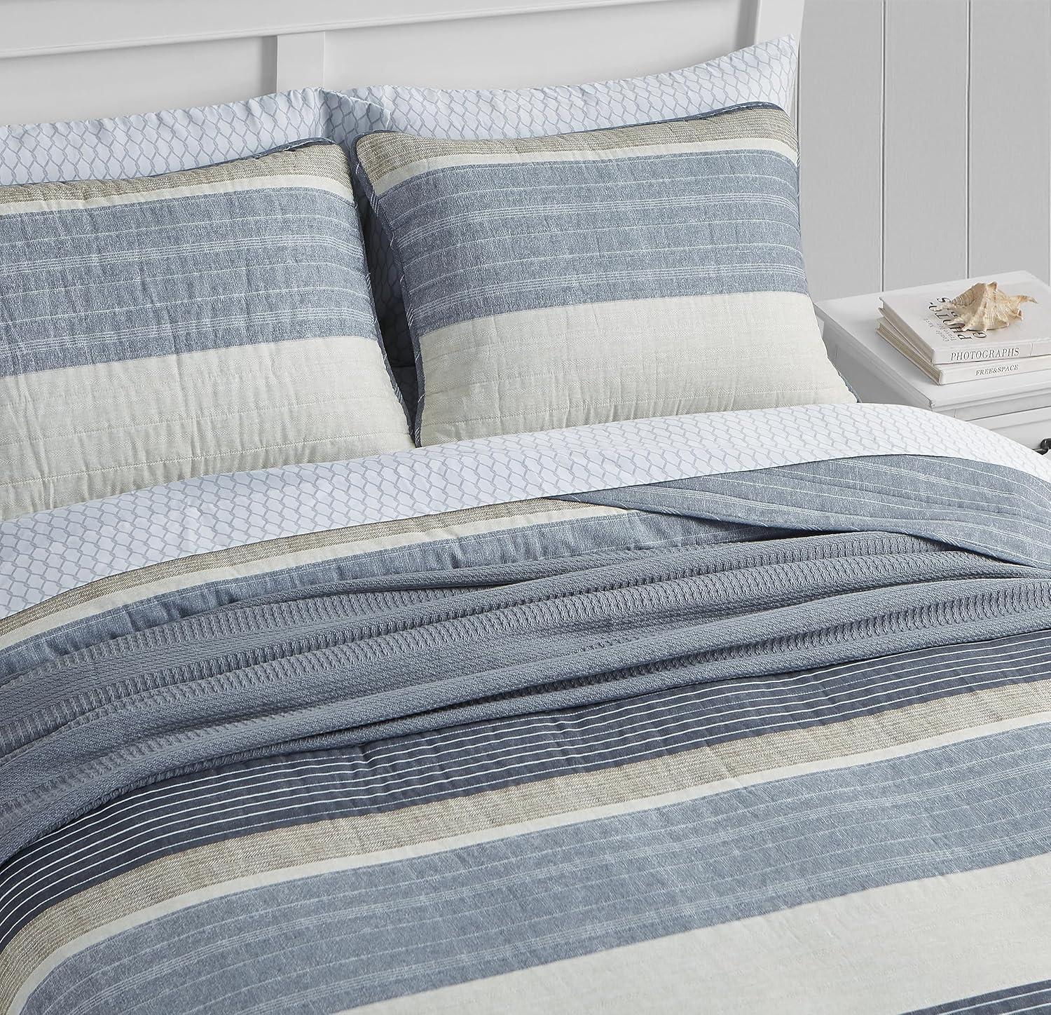 Nautica Nautica Ridgeport Cotton Reversible Quilt Set