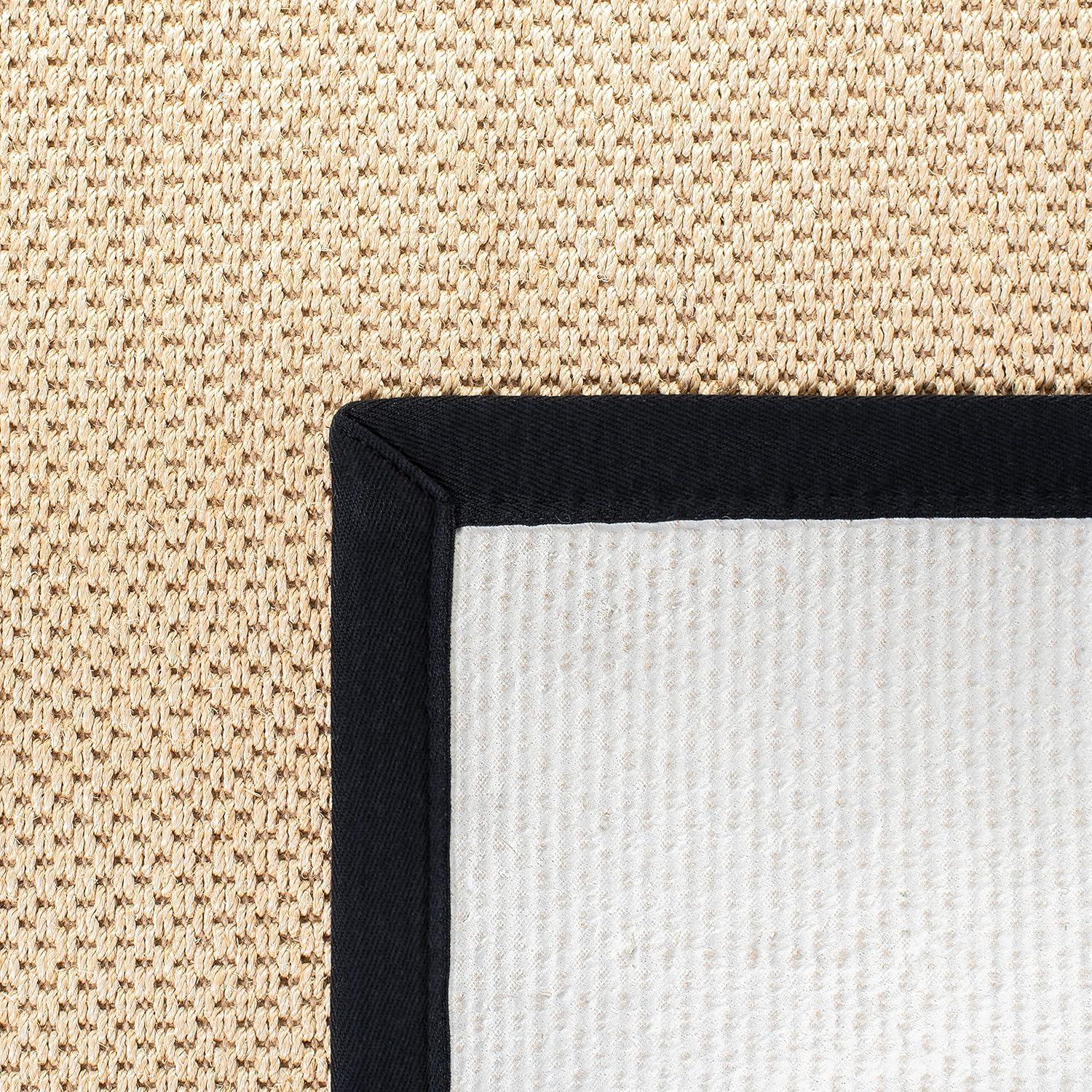 Natural Fiber NF141 Power Loomed Indoor Accent Rug - Maize/Black - 3'x5' - Safavieh.