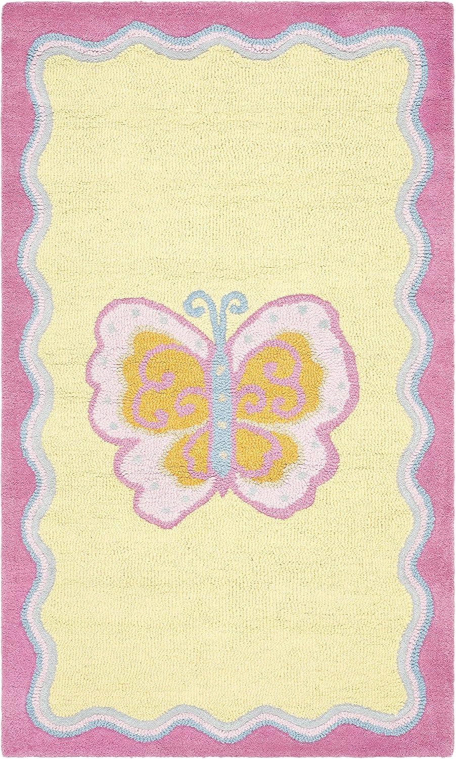 SAFAVIEH Kids Collection SFK394A Handmade Multi/Pink Rug