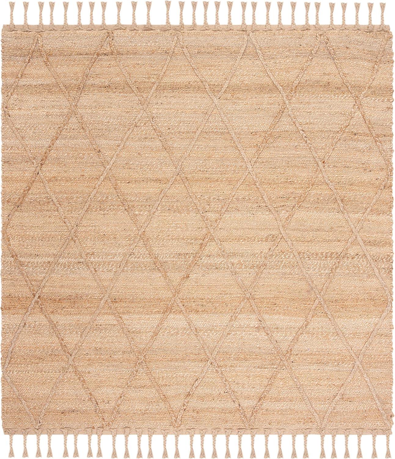 Natural Fiber NF107 Hand Woven Indoor Area Rug - Natural - 4'x4' - Safavieh
