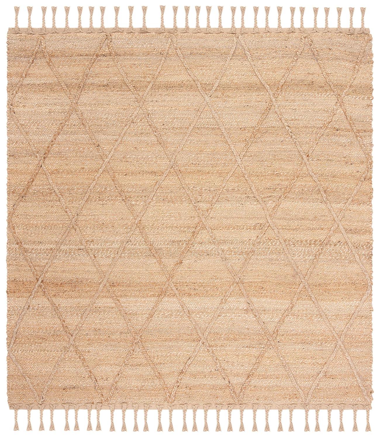 Natural Fiber NF107 Hand Woven Indoor Area Rug - Natural - 4'x4' - Safavieh