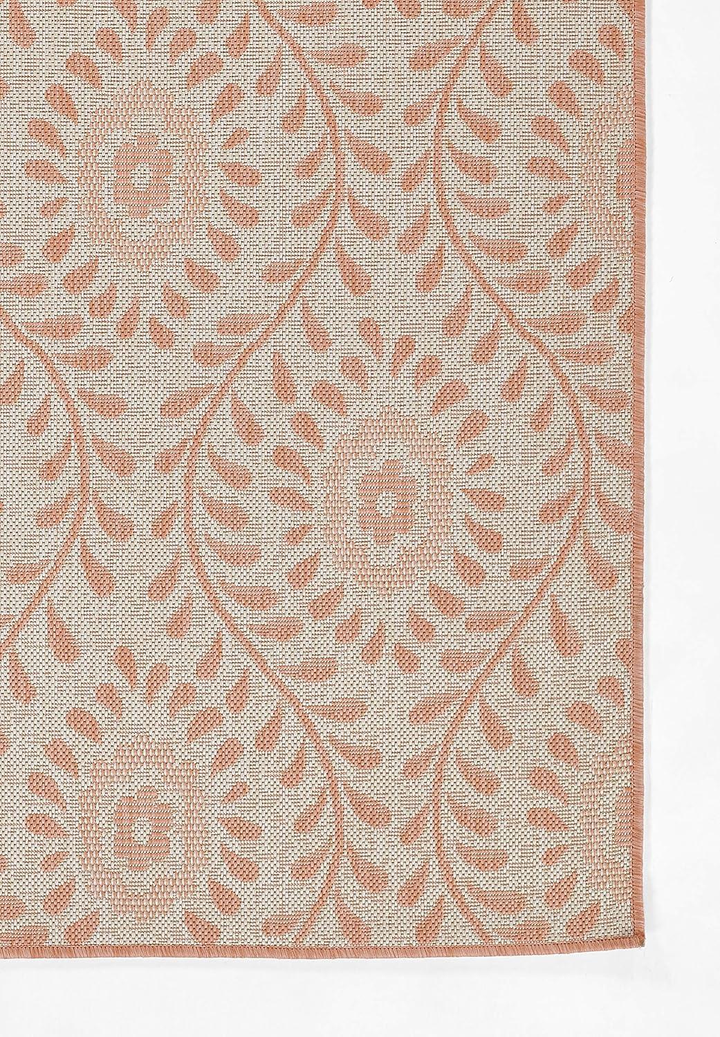 Momeni Riviera Transitional Blue Indoor Outdoor Rug 6'6" X 9'