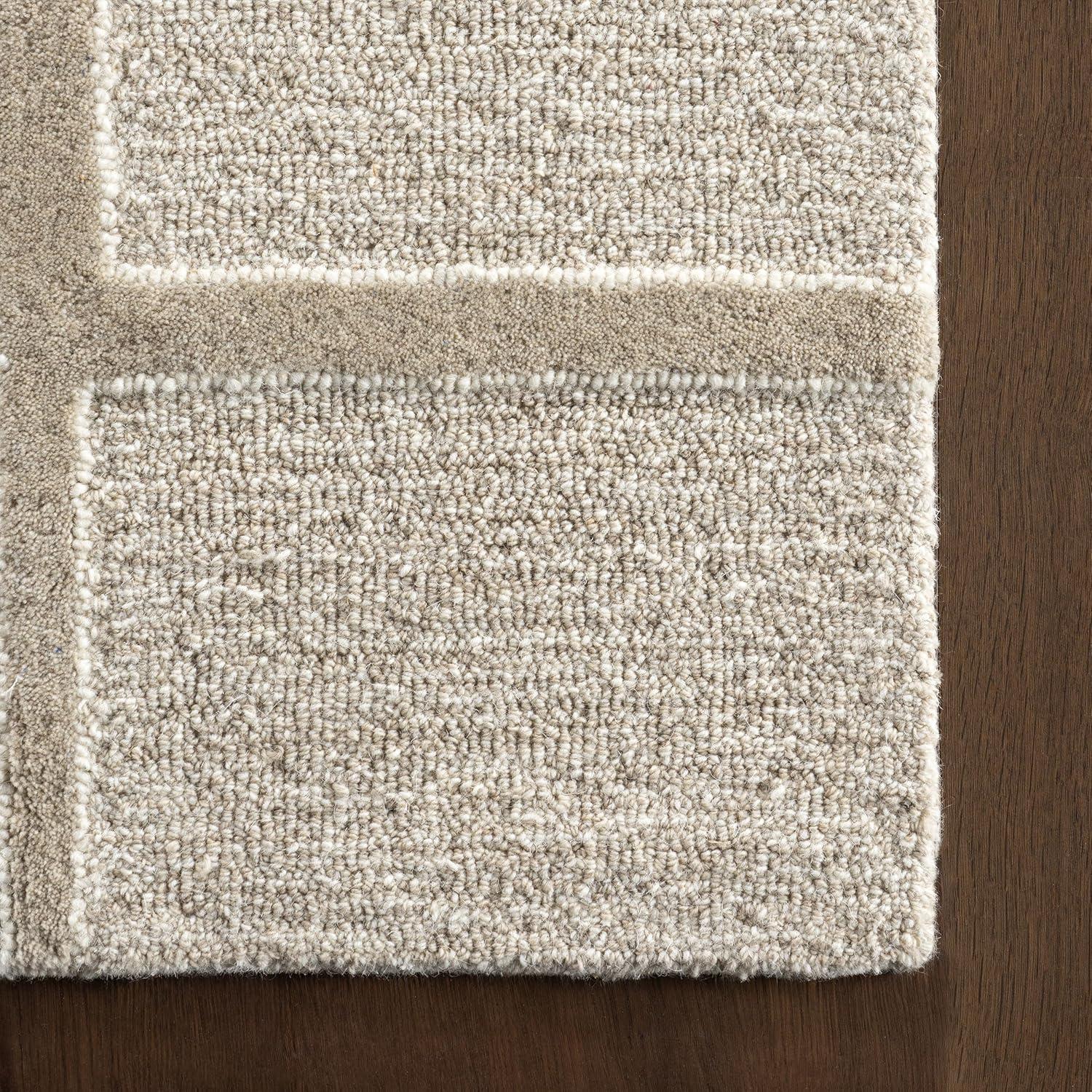 Nuloom Aerith Contemporary Geometric Indoor Area Rug, 5' x 8', Beige