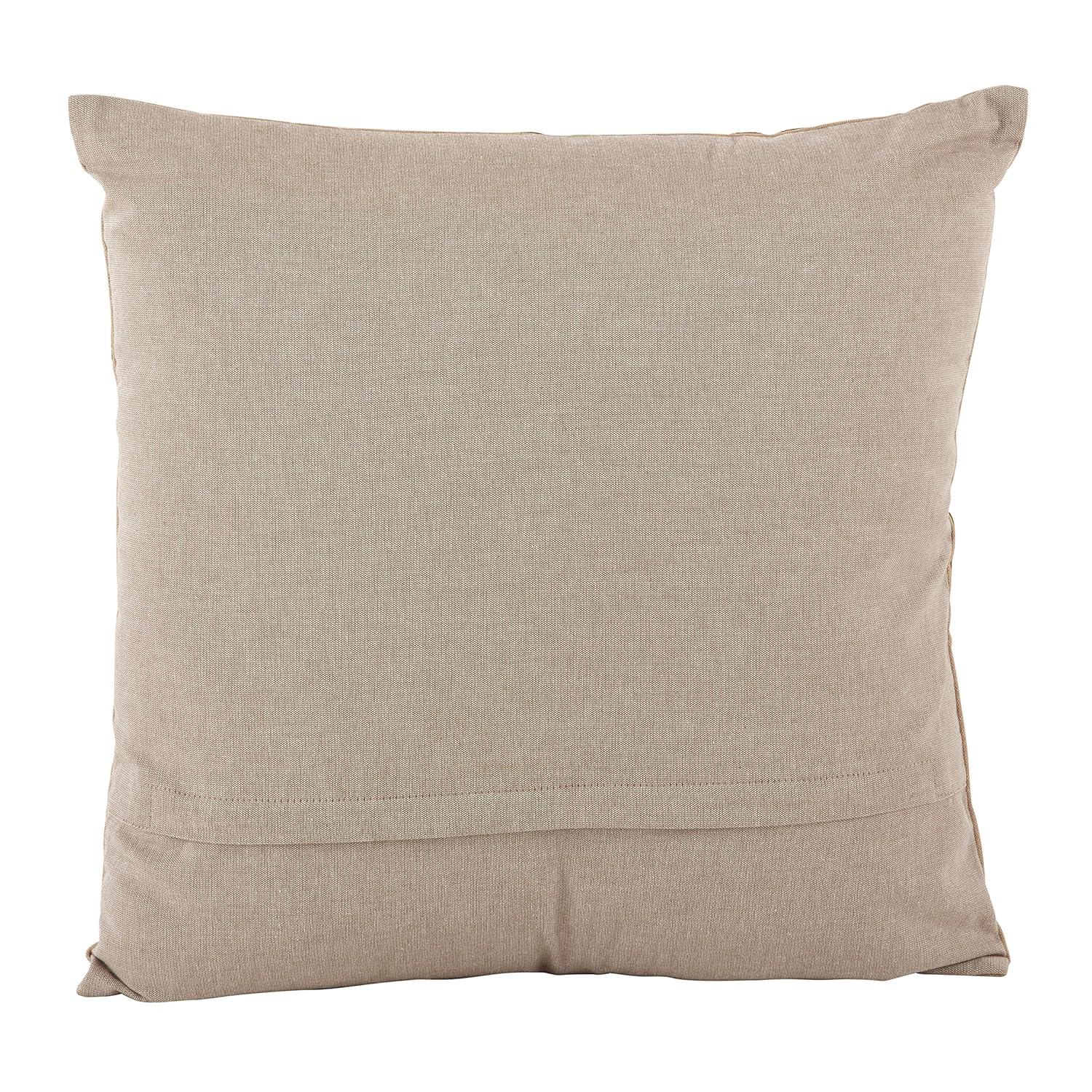SARO LIFESTYLE Embroidered Floral Design Cotton Poly Filled Throw Pillow, 18", Green