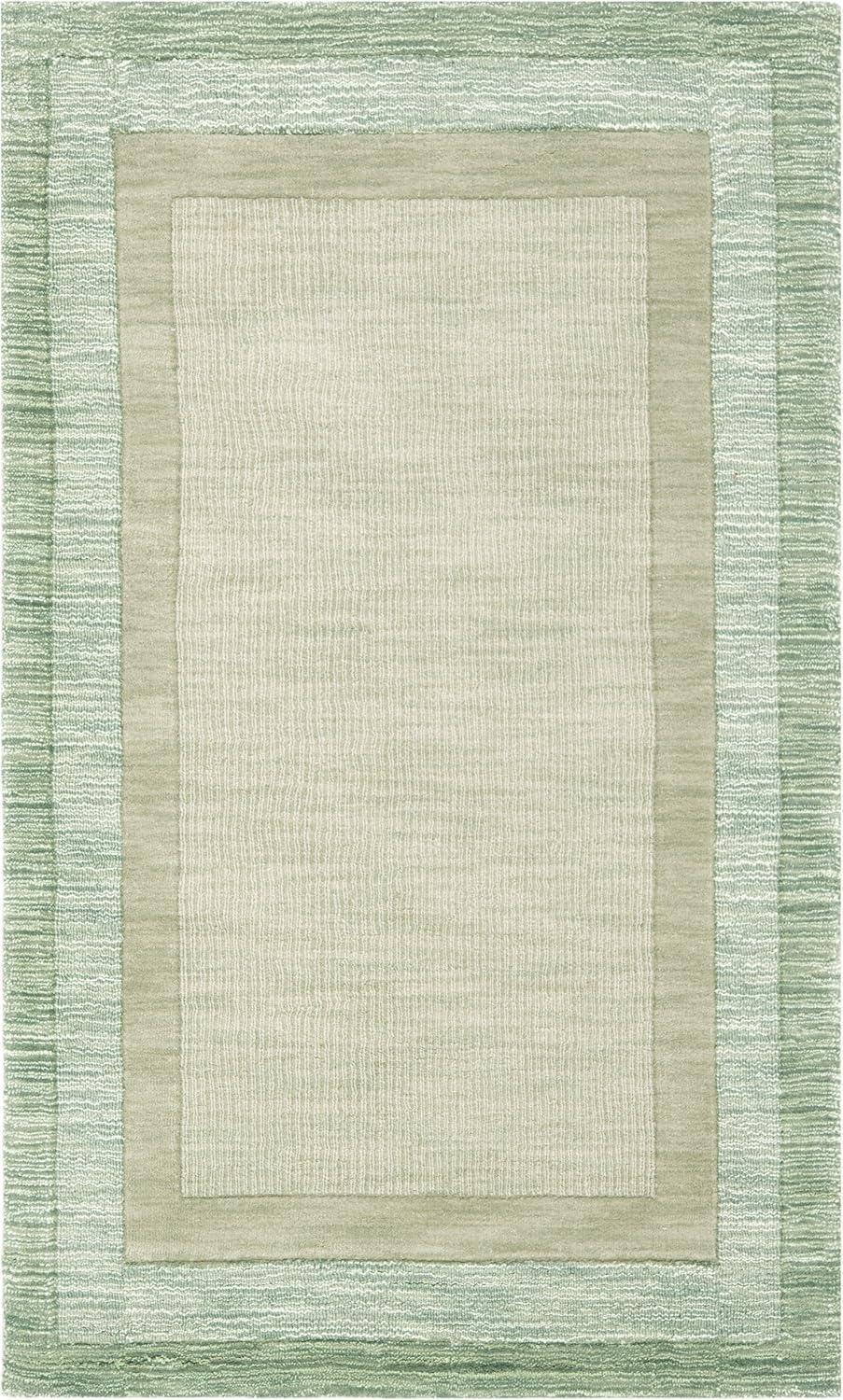 Impressions IM821 Hand Loomed Accent Rug - Green/Beige - 3'x5' - Safavieh