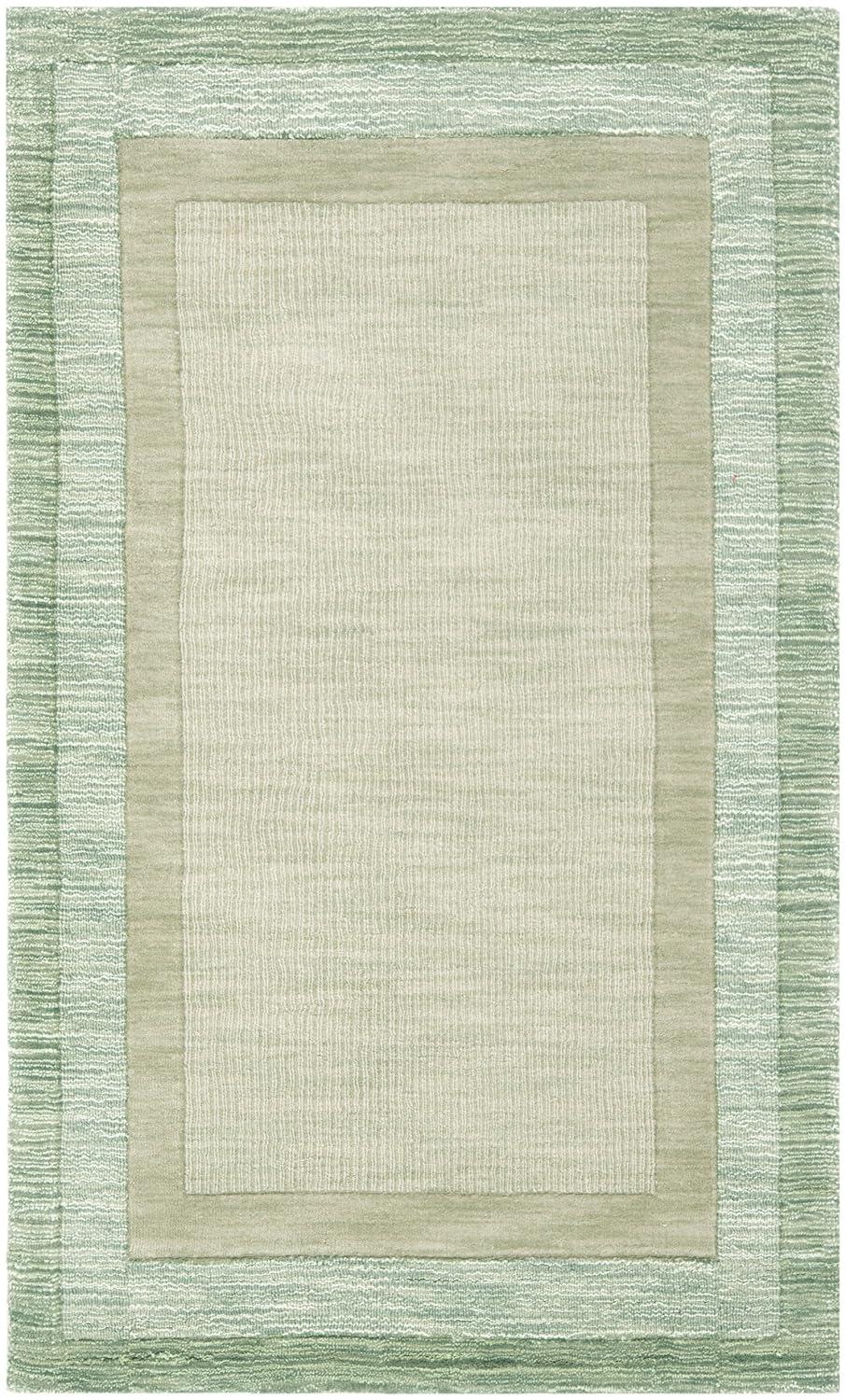 Impressions IM821 Hand Loomed Accent Rug - Green/Beige - 3'x5' - Safavieh