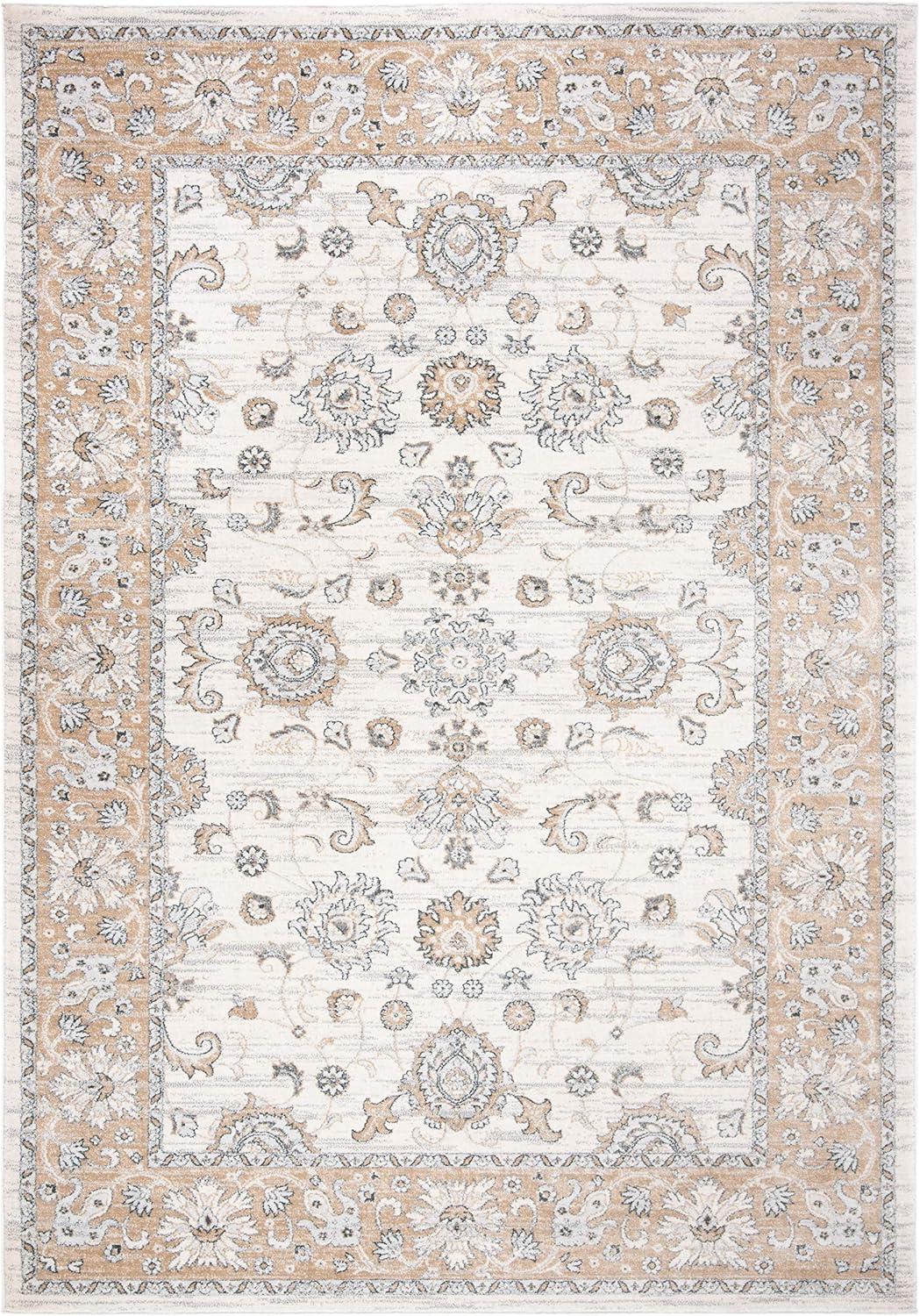 Isabella ISA940 Power Loomed Area Rug - Cream/Beige - 5'3"x7'6" - Safavieh.
