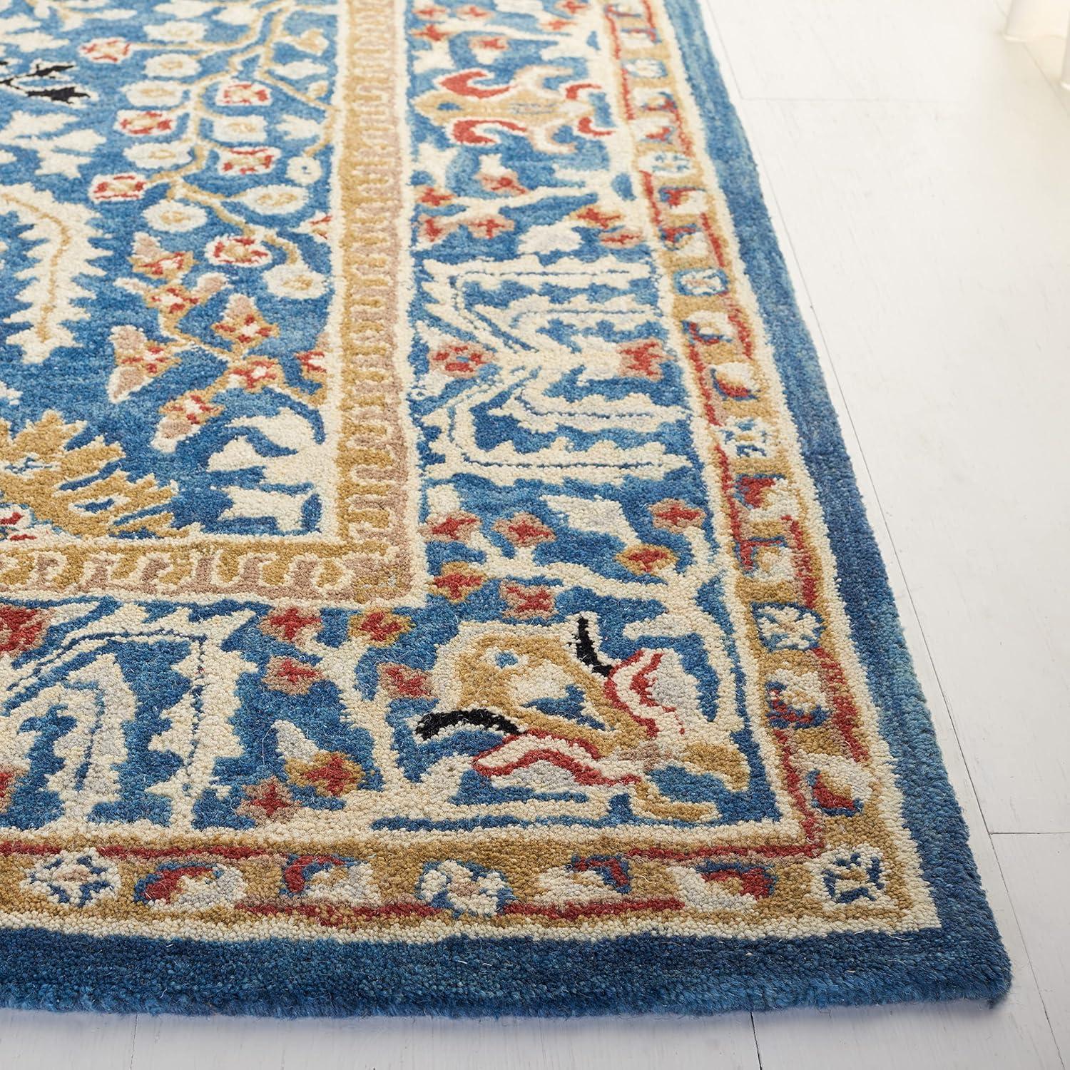 Antiquity AT64 Hand Tufted Accent Rug - Dark Blue/Multi - 2'x3' - Safavieh.