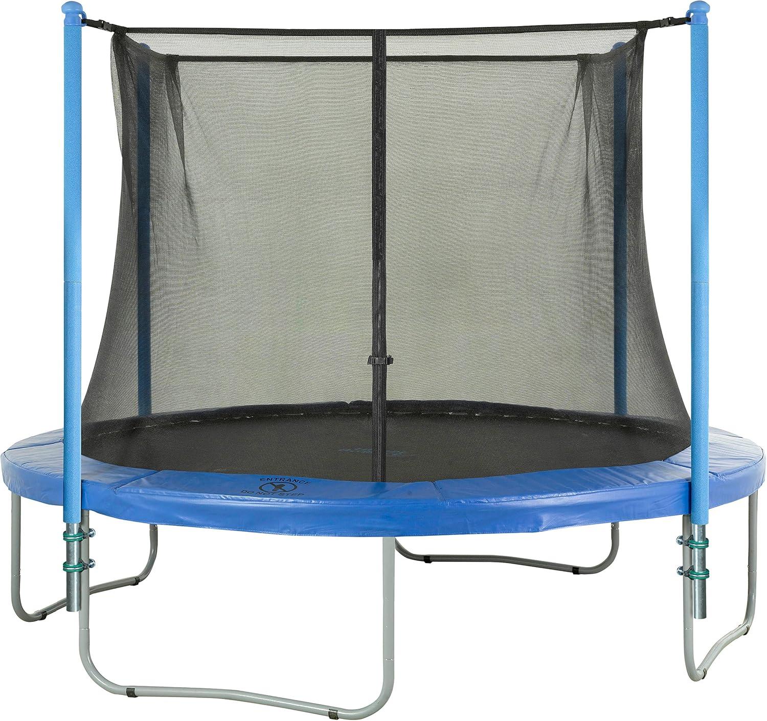Upper Bounce Machrus Trampoline Safety Enclosure with Net, Poles and Foam Sleeves - Trampoline not Included
