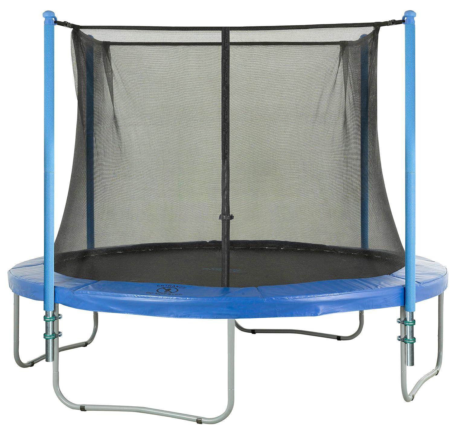 Upper Bounce Machrus Trampoline Safety Enclosure with Net, Poles and Foam Sleeves - Trampoline not Included