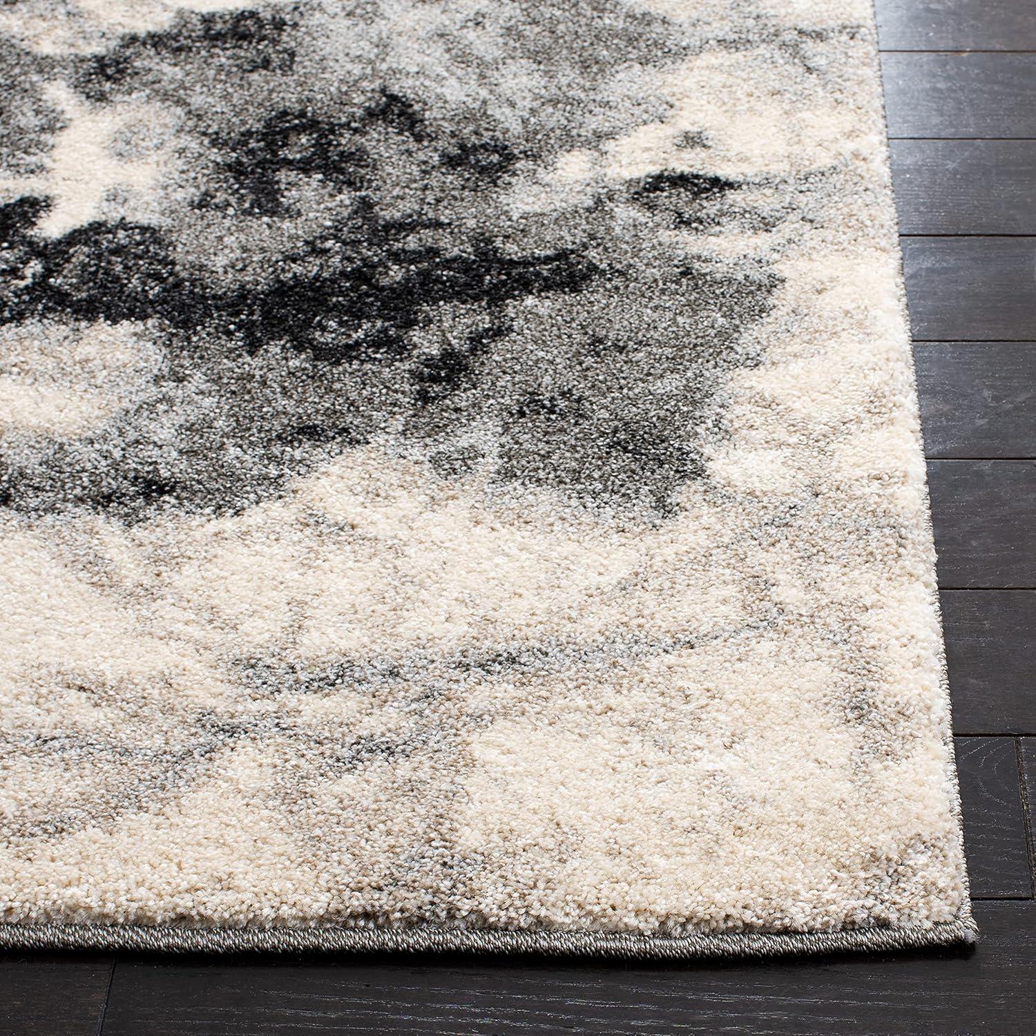 Retro RET2141 Power Loomed Indoor Accent Rug - Cream/Grey - 3'x5' - Safavieh.