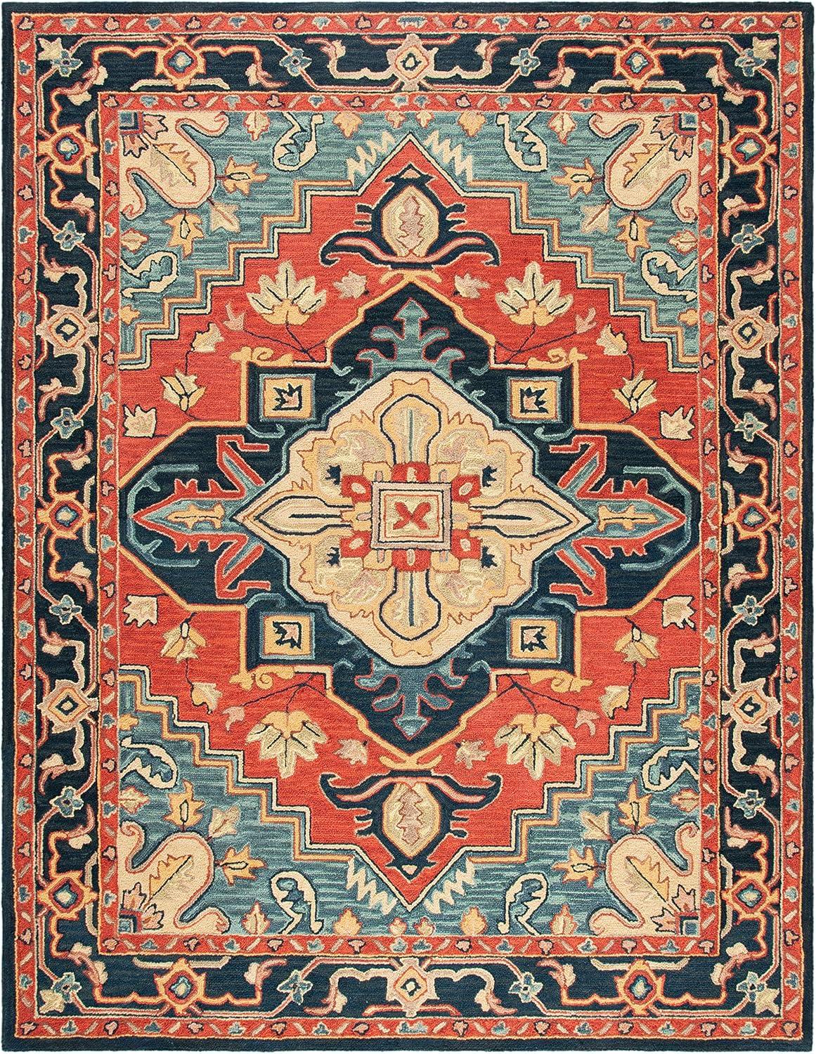 Heritage HG920 Hand Loomed Area Rug - Beige/Grey - 8'9"x11'9" - Safavieh.