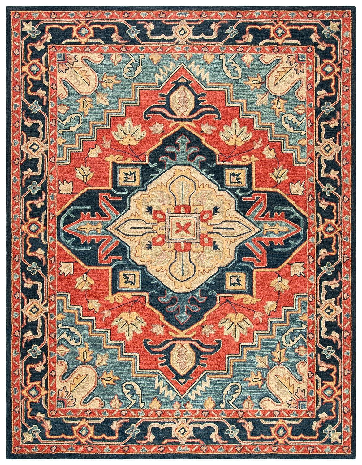 Heritage HG920 Hand Loomed Area Rug - Beige/Grey - 8'9"x11'9" - Safavieh.