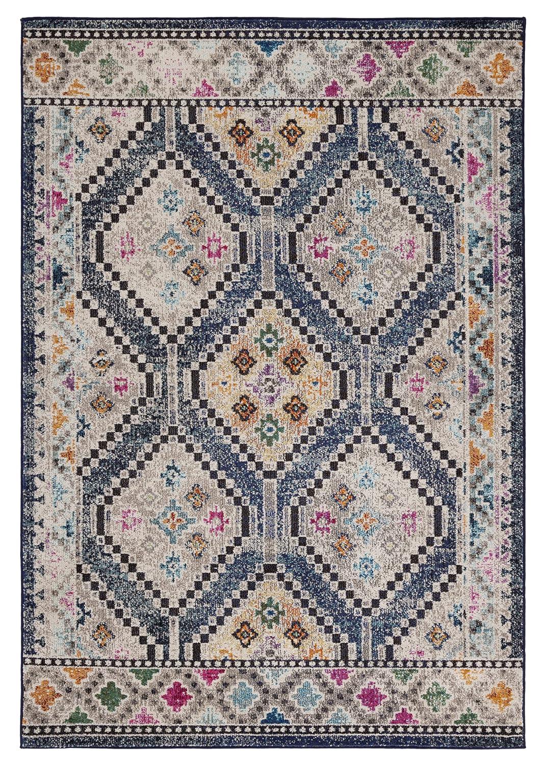 Madison MAD481 Power Loomed Area Rug - Navy/Beige - 3'x5' - Safavieh.