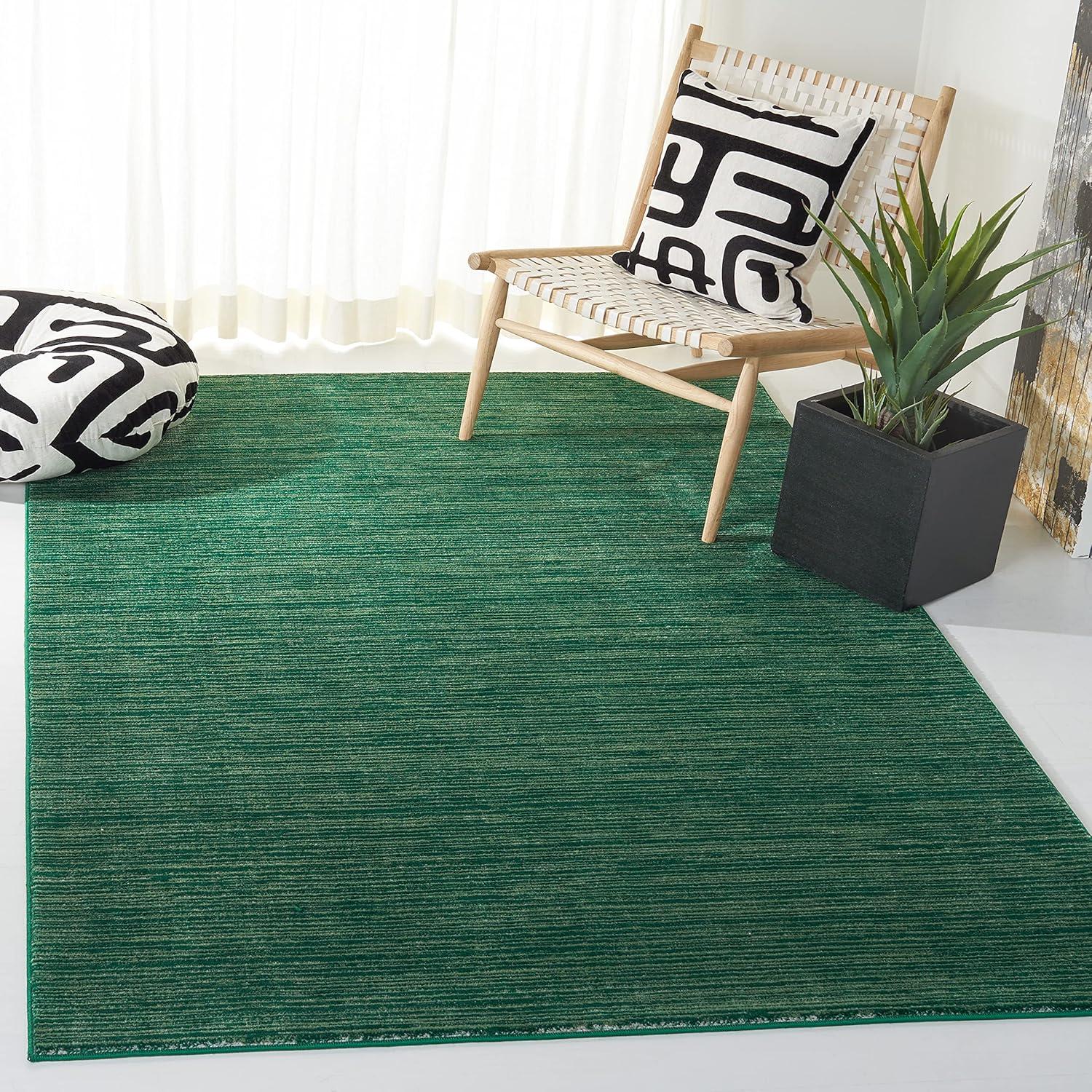 Vision VSN606 Power Loomed Area Rug - Dark Green - 6'x9' - Safavieh.