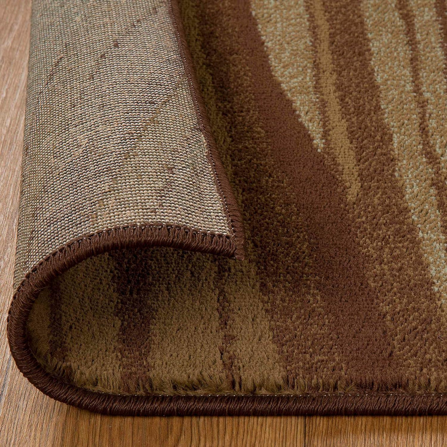 Superior Modern, Contemporary, Transitional Multi-Colored Wavy Line Area Rug, 8' x 10'