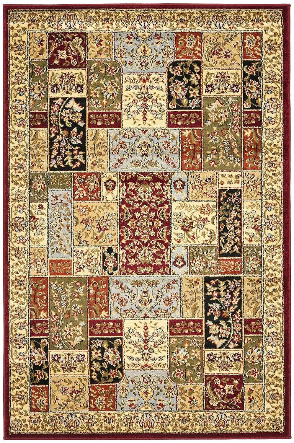 Lyndhurst LNH318 Power Loomed Accent Rug - Multi/Ivory - 3'3"x5'3" - Safavieh.